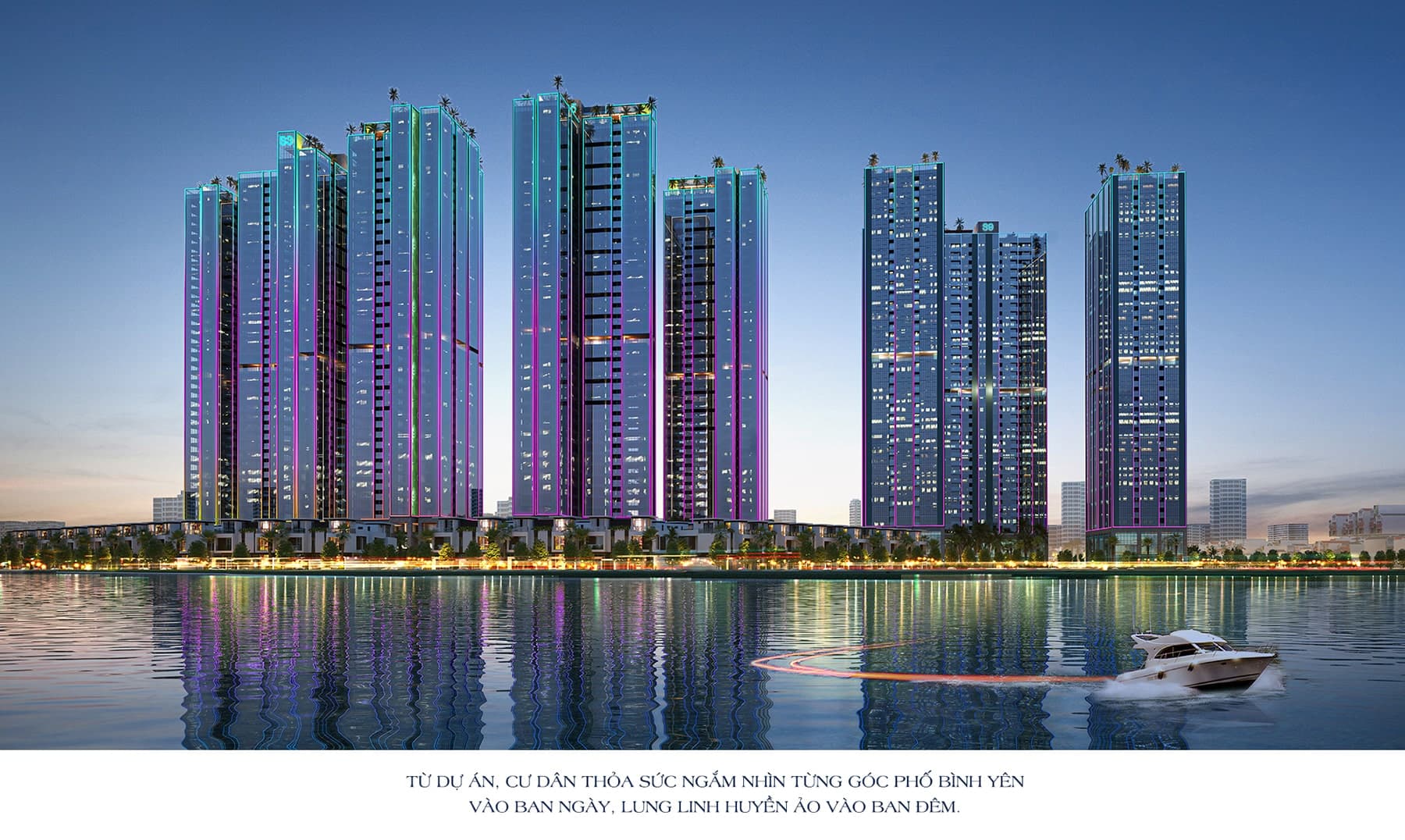 Toàn cảnh dự án Sunshine Sky City về đêm